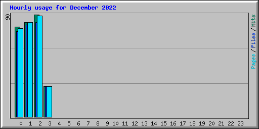 Hourly usage for December 2022